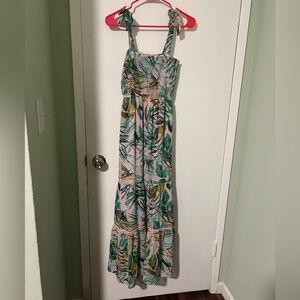 Adyson Parker Maxi Dress in Pink and Green Size 2